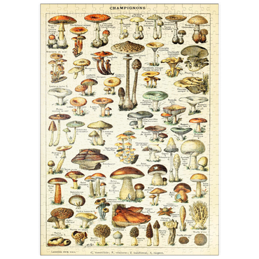 Darstellung des Puzzle Motivs puzzleplate Champignons - Pilze für Alle, Vintage Art Poster, Adolphe Millot 500 Puzzle