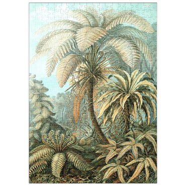Darstellung des Puzzle Motivs puzzleplate Fern (Filicinae) - Art Forms in Nature, Vintage Art Poster, Ernst Haeckel 500 Puzzle