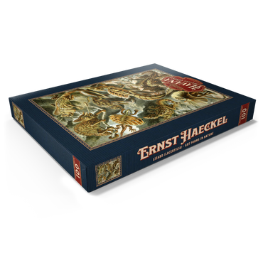 Darstellung des Puzzle Motivs Lizard (Lacertilia) - Art Forms in Nature, Vintage Art Poster, Ernst Haeckel 100 Puzzle Schachtel Ansicht1