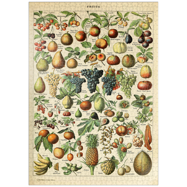 Darstellung des Puzzle Motivs puzzleplate Fructus - Früchte für alle, Vintage Art Poster, Adolphe Millot 1000 Puzzle