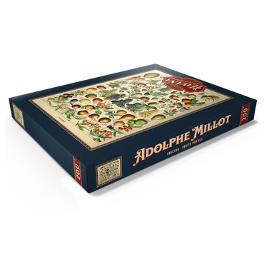 Darstellung des Puzzle Motivs Fructus - Früchte für alle, Vintage Art Poster, Adolphe Millot 200 Puzzle Schachtel Ansicht1
