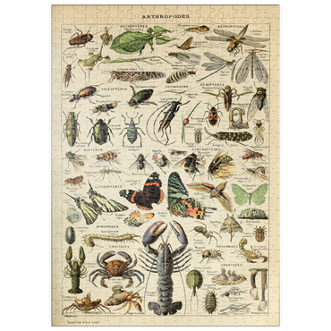 Darstellung des Puzzle Motivs puzzleplate Arthropoda For All, Vintage Art Poster, Adolphe Millot 500 Puzzle