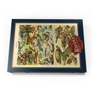 Darstellung des Puzzle Motivs Reptiles For All, Vintage Art Poster, Adolphe Millot 500 Puzzle Schachtel Ansicht3