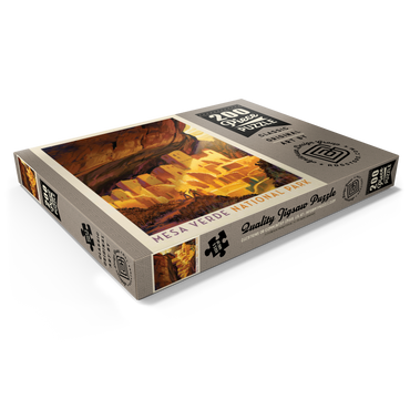 Darstellung des Puzzle Motivs Mesa Verde National Park: Golden Moment, Vintage Poster 200 Puzzle Schachtel Ansicht1