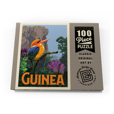 Darstellung des Puzzle Motivs Guinea: A multi-faceted jewel of West Africa, Vintage Poster 100 Puzzle Schachtel Ansicht3