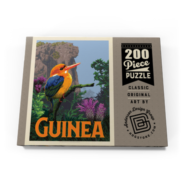 Darstellung des Puzzle Motivs Guinea: A multi-faceted jewel of West Africa, Vintage Poster 200 Puzzle Schachtel Ansicht3