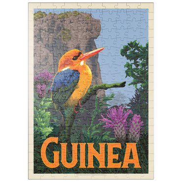 Darstellung des Puzzle Motivs puzzleplate Guinea: A multi-faceted jewel of West Africa, Vintage Poster 200 Puzzle