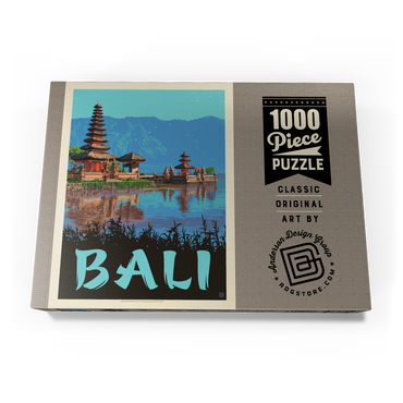 Darstellung des Puzzle Motivs Bali: Ein atemberaubendes tropisches Paradies, Vintage Poster 1000 Puzzle Schachtel Ansicht3