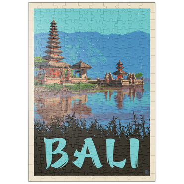 Darstellung des Puzzle Motivs puzzleplate Bali: Ein atemberaubendes tropisches Paradies, Vintage Poster 200 Puzzle