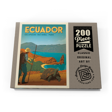 Darstellung des Puzzle Motivs Ecuador: Galapagos National Park, Vintage Poster 200 Puzzle Schachtel Ansicht3