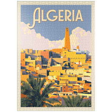 Darstellung des Puzzle Motivs puzzleplate Algeria: Unforgettable North African Charm, Vintage Poster 1000 Puzzle