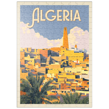Darstellung des Puzzle Motivs puzzleplate Algeria: Unforgettable North African Charm, Vintage Poster 200 Puzzle
