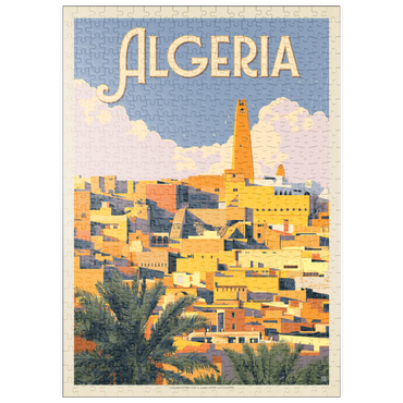 Darstellung des Puzzle Motivs puzzleplate Algeria: Unforgettable North African Charm, Vintage Poster 500 Puzzle
