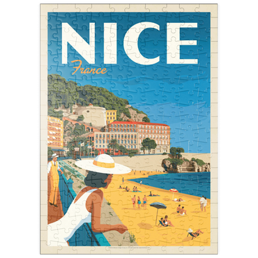 Darstellung des Puzzle Motivs puzzleplate France: Nice, Vintage Poster 200 Puzzle