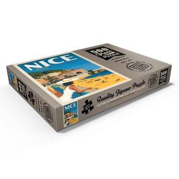 Darstellung des Puzzle Motivs France: Nice, Vintage Poster 500 Puzzle Schachtel Ansicht1