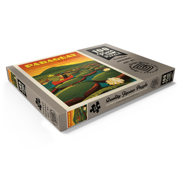 Darstellung des Puzzle Motivs Paraguay: Giant Lily Pads, Vintage Poster 100 Puzzle Schachtel Ansicht1