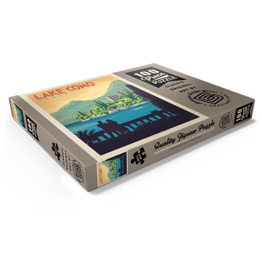 Darstellung des Puzzle Motivs Italy: Lake Como, Vintage Poster 100 Puzzle Schachtel Ansicht1