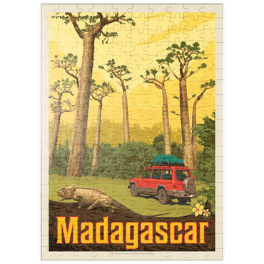 Darstellung des Puzzle Motivs puzzleplate Madagaskar: Der achte Kontinent, Vintage Poster 200 Puzzle
