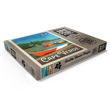 Darstellung des Puzzle Motivs Cape Verde: A Volcanic Archipelago, Vintage Poster 100 Puzzle Schachtel Ansicht1