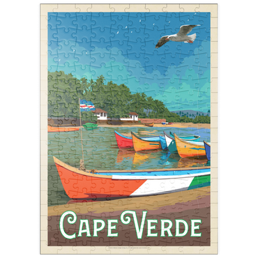 Darstellung des Puzzle Motivs puzzleplate Cape Verde: A Volcanic Archipelago, Vintage Poster 200 Puzzle