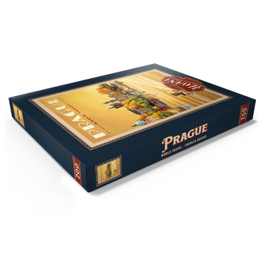Darstellung des Puzzle Motivs Prague, Charles Bridge - A Sunset's Old Town View 200 Puzzle Schachtel Ansicht1