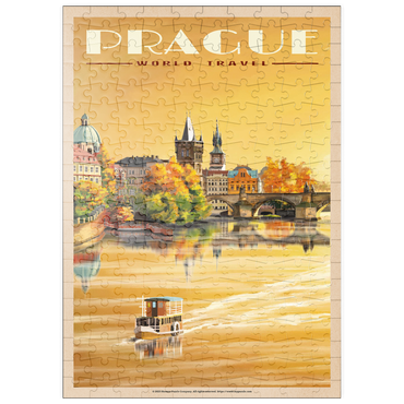 Darstellung des Puzzle Motivs puzzleplate Prague, Charles Bridge - A Sunset's Old Town View 200 Puzzle