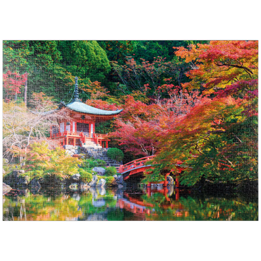 Darstellung des Puzzle Motivs puzzleplate Daigoji-Tempel im Herbst, Kyoto, Japan 1000 Puzzle