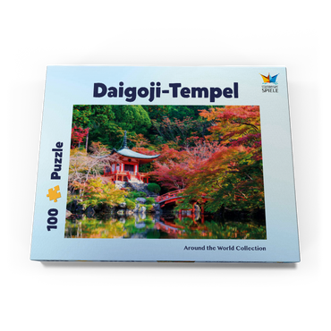 Darstellung des Puzzle Motivs Daigoji-Tempel im Herbst, Kyoto, Japan 100 Puzzle Schachtel Ansicht3