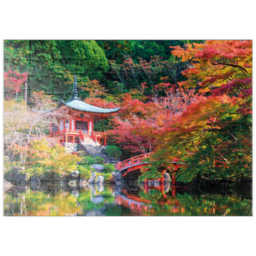 Darstellung des Puzzle Motivs puzzleplate Daigoji-Tempel im Herbst, Kyoto, Japan 100 Puzzle