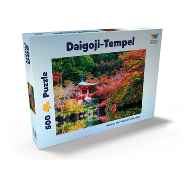 Darstellung des Puzzle Motivs Daigoji-Tempel im Herbst, Kyoto, Japan 500 Puzzle Schachtel Ansicht2