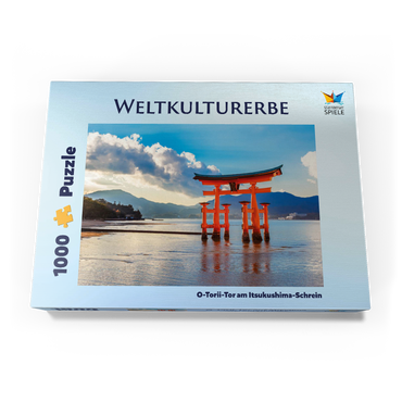 Darstellung des Puzzle Motivs O-Torii-Tor vor dem Itsukushima Schrein auf der Insel Miyajima - Hiroshima, Japan 1000 Puzzle Schachtel Ansicht3