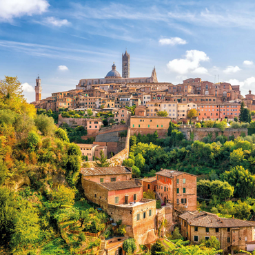 Darstellung des Puzzle Motivs Panorama von Siena - Toskana, Italien 1000 Puzzle 3D Modell