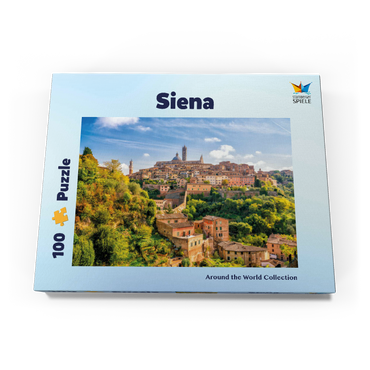 Darstellung des Puzzle Motivs Panorama von Siena - Toskana, Italien 100 Puzzle Schachtel Ansicht3