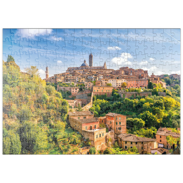 Darstellung des Puzzle Motivs puzzleplate Panorama von Siena - Toskana, Italien 200 Puzzle