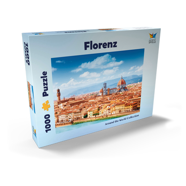 Darstellung des Puzzle Motivs Stadtbildpanorama von Florenz - Toskana, Italien 1000 Puzzle Schachtel Ansicht2