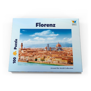 Darstellung des Puzzle Motivs Stadtbildpanorama von Florenz - Toskana, Italien 100 Puzzle Schachtel Ansicht3