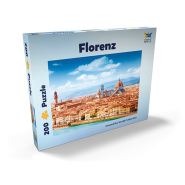 Darstellung des Puzzle Motivs Stadtbildpanorama von Florenz - Toskana, Italien 200 Puzzle Schachtel Ansicht2