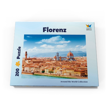 Darstellung des Puzzle Motivs Stadtbildpanorama von Florenz - Toskana, Italien 200 Puzzle Schachtel Ansicht3