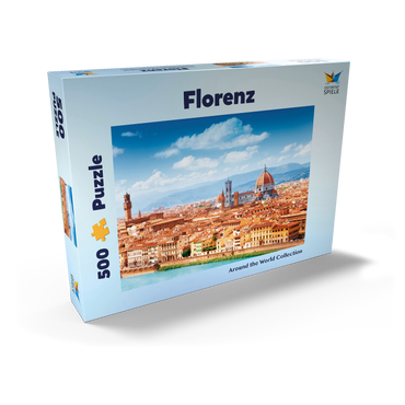 Darstellung des Puzzle Motivs Stadtbildpanorama von Florenz - Toskana, Italien 500 Puzzle Schachtel Ansicht2