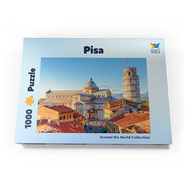 Darstellung des Puzzle Motivs Dom und Schiefer Turm von Pisa - Toskana, Italien 1000 Puzzle Schachtel Ansicht3