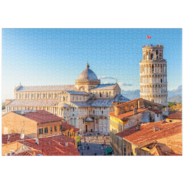 Darstellung des Puzzle Motivs puzzleplate Dom und Schiefer Turm von Pisa - Toskana, Italien 1000 Puzzle