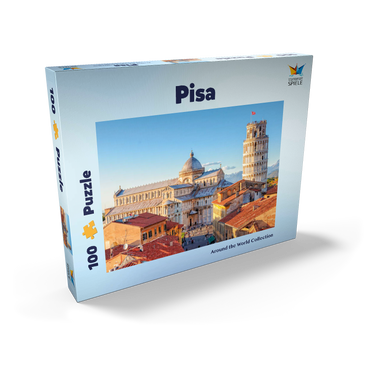 Darstellung des Puzzle Motivs Dom und Schiefer Turm von Pisa - Toskana, Italien 100 Puzzle Schachtel Ansicht2