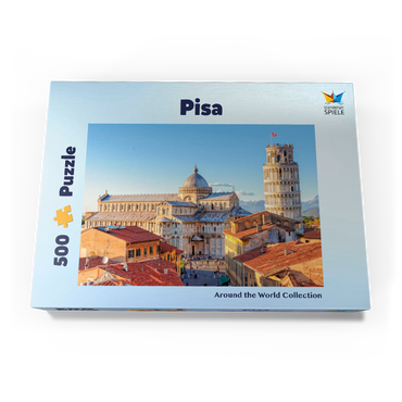 Darstellung des Puzzle Motivs Dom und Schiefer Turm von Pisa - Toskana, Italien 500 Puzzle Schachtel Ansicht3