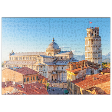 Darstellung des Puzzle Motivs puzzleplate Dom und Schiefer Turm von Pisa - Toskana, Italien 500 Puzzle