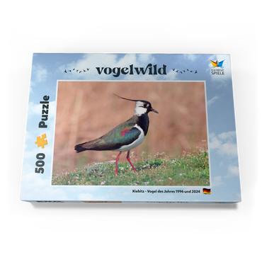 Darstellung des Puzzle Motivs Kiebitz - Vogel des Jahres 2024 500 Puzzle Schachtel Ansicht3