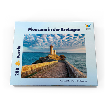 Darstellung des Puzzle Motivs Leuchtturm Phare du Petit Minou in Plouzane - Bretagne, Frankreich 200 Puzzle Schachtel Ansicht3