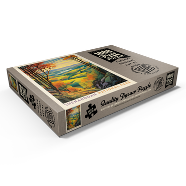 Darstellung des Puzzle Motivs Shenandoah National Park: Rolling Hills, Vintage Poster 1000 Puzzle Schachtel Ansicht1
