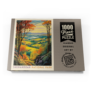 Darstellung des Puzzle Motivs Shenandoah National Park: Rolling Hills, Vintage Poster 1000 Puzzle Schachtel Ansicht3