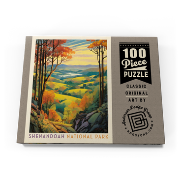 Darstellung des Puzzle Motivs Shenandoah National Park: Rolling Hills, Vintage Poster 100 Puzzle Schachtel Ansicht3