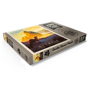 Darstellung des Puzzle Motivs Olympic National Park: Sea Otter, Vintage Poster 200 Puzzle Schachtel Ansicht1